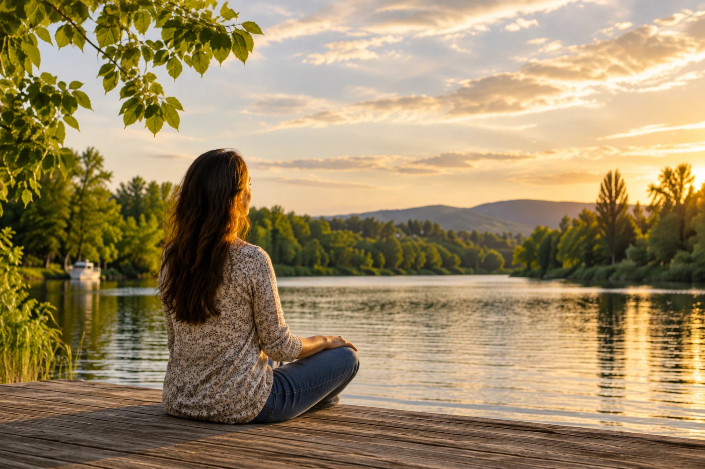 persona practicando mindfulness para reducir estrés y ansiedad